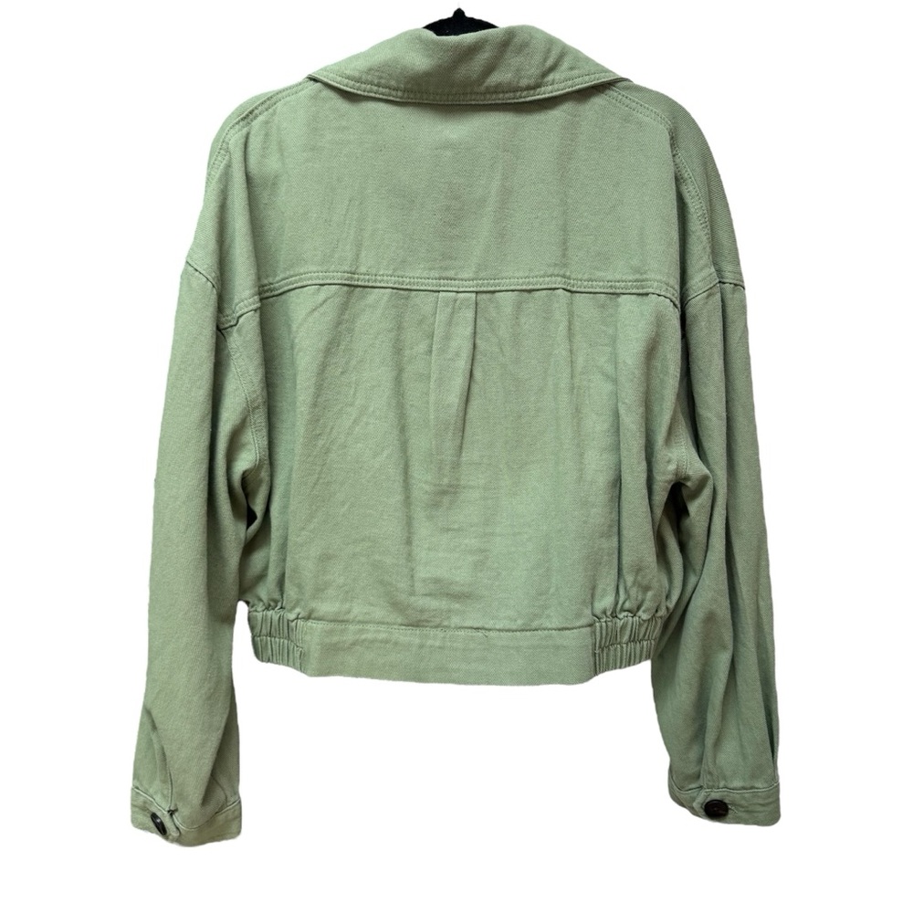 NEW BlankNYC Cropped Double Breasted Trench Coat Utility Jacket - Picture 2 of 8